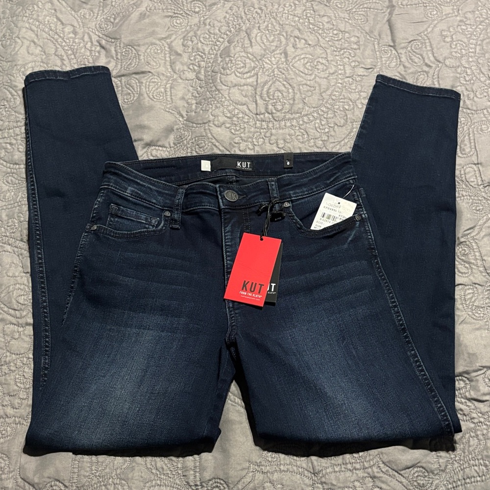 ✨ NWT Kut from the Kloth Indigo Denim Jeans — Size 0 ✨ - Picture 3 of 6